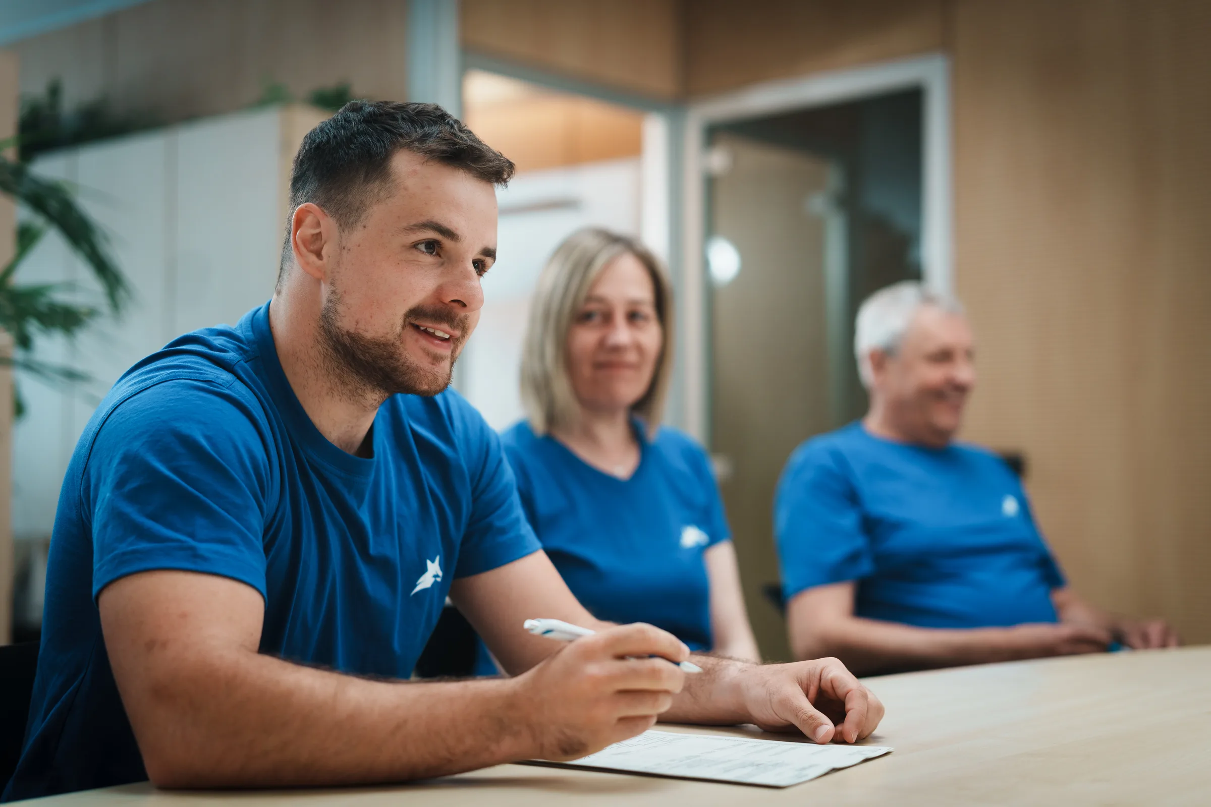 Team della Zambon GmbH in riunione presso la sede di Bolzano